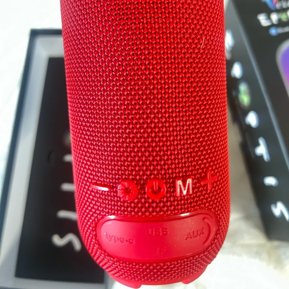 Bluetooth Speaker Support TF / U-disk / RGB Light(Red) - Picture 4 of 5